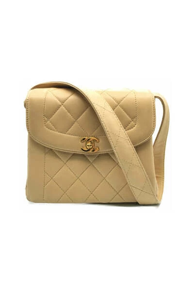 Chanel Vintage Vintage Tassen Pre-owned Diana Mini Flap Bag Beige 2 Chanel Vintage Vintage Tassen Pre-owned Diana Mini Flap Bag Beige - Afbeelding 2