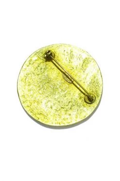 Chanel Vintage Vintage Sieraden Pre-owned Metal Brooches Yellow