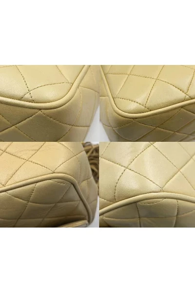 Chanel Vintage Vintage Tassen Pre-owned Leather Chanel-bags Beige 3 Chanel Vintage Vintage Tassen Pre-owned Leather Chanel-bags Beige - Afbeelding 3