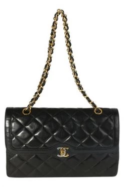 Chanel Vintage Vintage Tassen Shoulder Bags Black -Goedkope Chanel Vintage winkel 21f91254348649fdf49ff10bef39ef6b