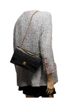 Chanel Vintage Vintage Tassen Pre-owned Medium Double Flap Bag Black -Goedkope Chanel Vintage winkel 2362f79ed19c57795c59751260a62bf4