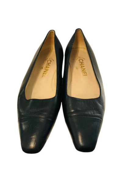 Chanel Vintage Vintage Schoenen Pre-owned Flats Black 3 Chanel Vintage Vintage Schoenen Pre-owned Flats Black - Afbeelding 3