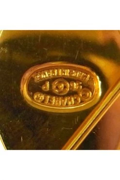Chanel Vintage Vintage Sieraden Pre-owned Metal Chanel-jewelry Yellow