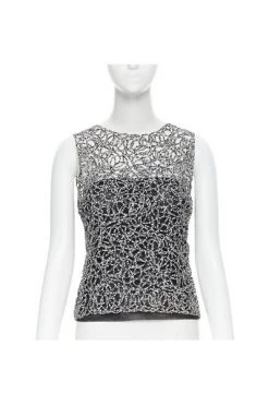 Chanel Vintage Vintage Tops Pre-owned Cotton Tops Black