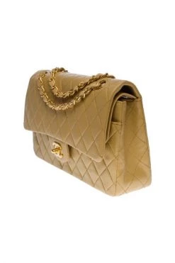 Chanel Vintage Vintage Tassen Pre-owned Leather Chanel-bags Beige