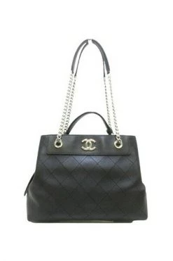 Chanel Vintage Vintage Tassen Pre-owned Leather Chanel-bags Black