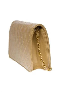 Chanel Vintage Vintage Tassen Pre-owned Leather Chanel-bags Beige