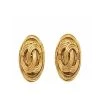 Chanel Vintage Vintage Sieraden Pre-owned Earrings Yellow