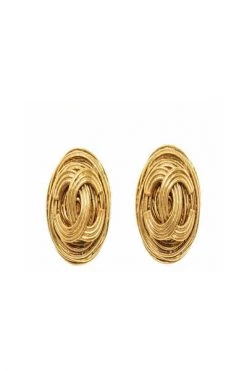 Chanel Vintage Vintage Sieraden Pre-owned Earrings Yellow