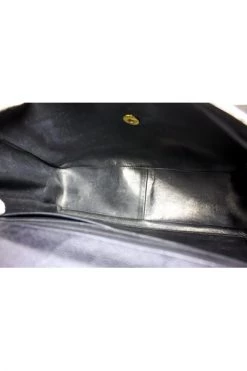 Chanel Vintage Vintage Tassen Pre-owned Large Chain Shoulder Bag Flap Black