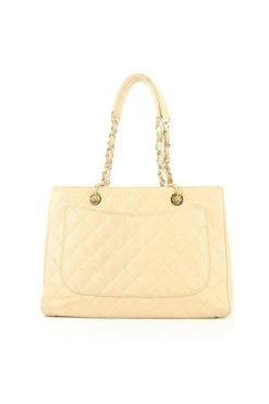 Chanel Vintage Vintage Tassen Pre-owned Leather Chanel-bags Beige -Goedkope Chanel Vintage winkel 25d38417dba1b28e44ba5df636ac91ea