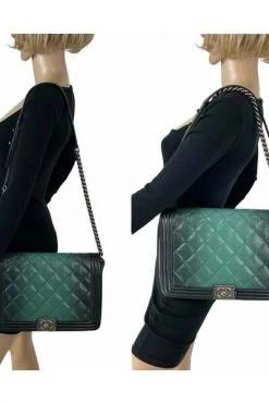 Chanel Vintage Vintage Tassen Pre-owned Cross Body Bags Green -Goedkope Chanel Vintage winkel 25e8a935b71023acde091eabbd94c4e1