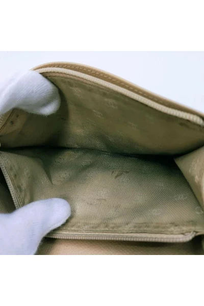 Chanel Vintage Vintage Accessoires Pre-owned Leather Wallets Beige 5 Chanel Vintage Vintage Accessoires Pre-owned Leather Wallets Beige - Afbeelding 5