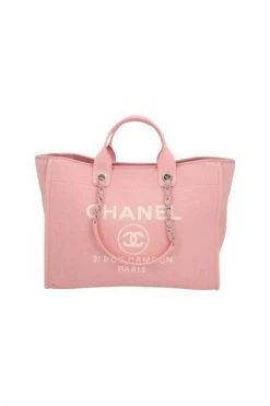 Chanel Vintage Vintage Tassen Pre-owned Fabric Shoppers Pink