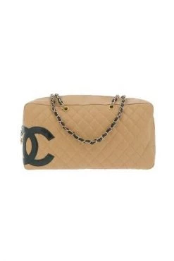 Chanel Vintage Vintage Tassen Pre-owned Leather Chanel-bags Beige