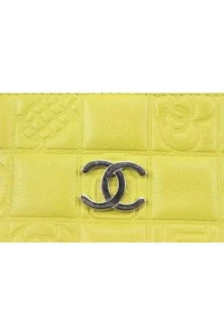 Chanel Vintage Vintage Accessoires Pre-owned Leather Wallets Yellow