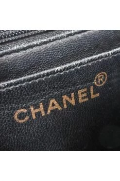 Chanel Vintage Vintage Tassen Pre-owned Leather Chanel-bags Black