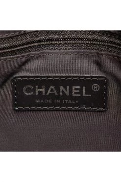 Chanel Vintage Vintage Tassen Pre-owned New Travel Line Nylon Handbag Black -Goedkope Chanel Vintage winkel 29d20105e176071ebda889536071961d