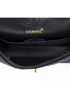 Chanel Vintage Vintage Tassen Pre-owned Leather Chanel-bags Black