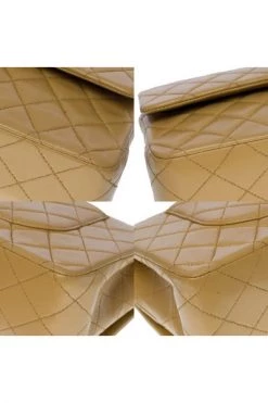 Chanel Vintage Vintage Tassen Pre-owned Leather Chanel-bags Beige -Goedkope Chanel Vintage winkel 2a84112400408e8d0a428e6e9f12af33