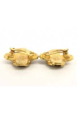 Chanel Vintage Vintage Sieraden Pre-owned Earrings Yellow