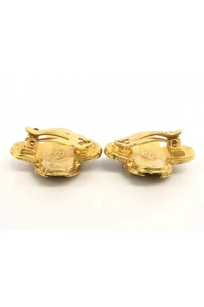 Chanel Vintage Vintage Sieraden Pre-owned Earrings Yellow 1 Chanel Vintage Vintage Sieraden Pre-owned Earrings Yellow