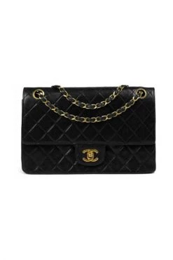 Chanel Vintage Vintage Tassen Pre-owned Sac Timeless Medium Black -Goedkope Chanel Vintage winkel 2be19e5b7515a963d05ed5e43d743aff