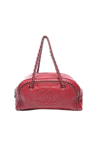 Chanel Vintage Vintage Tassen Pre-owned Leather Chanel-bags Pink 5 Chanel Vintage Vintage Tassen Pre-owned Leather Chanel-bags Pink - Afbeelding 5