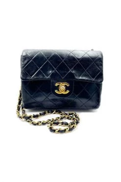 Chanel Vintage Vintage Tassen Pre-owned Leather Chanel-bags Black -Goedkope Chanel Vintage winkel 2ca53f38d36f6abdf2c9edbb402de163