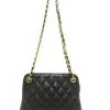 Chanel Vintage Vintage Tassen Pre-owned Leather Chanel-bags Black