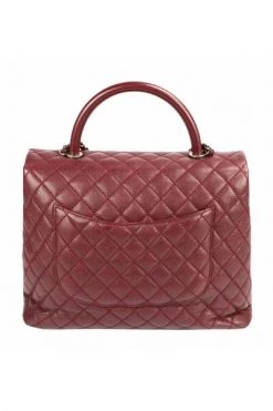 Chanel Vintage Vintage Tassen Pre-owned Coco Handle Large Caviar Ruthenium Red -Goedkope Chanel Vintage winkel 2d5e57c4960b9f46ea8a8991e64d63c8