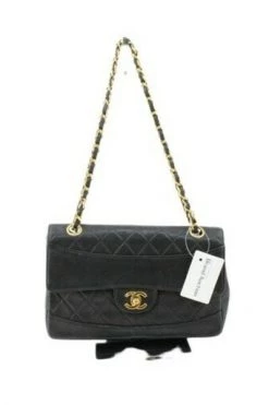 Chanel Vintage Vintage Tassen Pre-owned Flap Bag Black -Goedkope Chanel Vintage winkel 2e5e5418d000fb91ddeae792457735e6