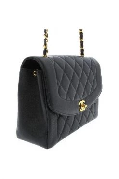 Chanel Vintage Vintage Tassen Pre-owned Leather Chanel-bags Black