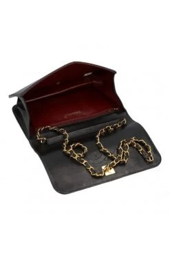 Chanel Vintage Vintage Tassen Pre-owned Leather Crossbody-bags Black