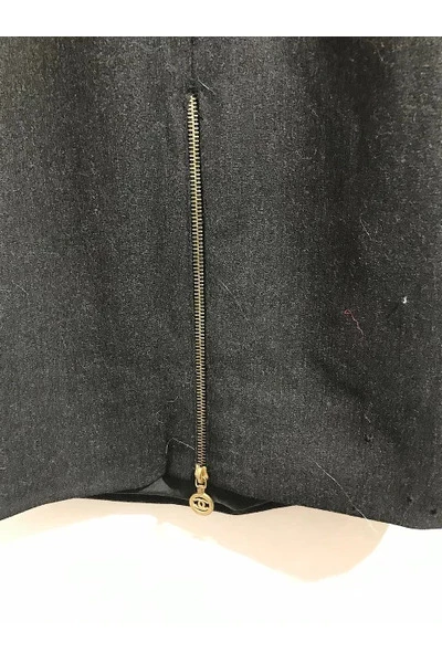 Chanel Vintage Vintage Rokken Pre-owned Wool Bottoms Black 1 Chanel Vintage Vintage Rokken Pre-owned Wool Bottoms Black