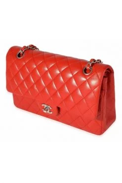 Chanel Vintage Vintage Tassen Chanel Red Quilted Lambskin Medium Classic Double Flap Bag Red -Goedkope Chanel Vintage winkel 3238ff0dd5961f8368669c0b4697bd31