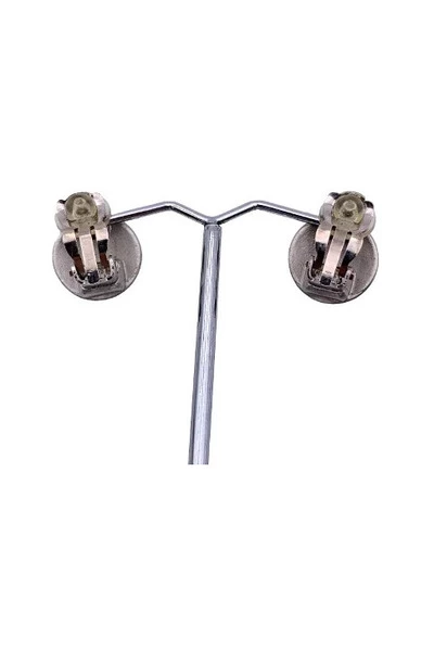 Chanel Vintage Vintage Sieraden Pre-owned Metal Earrings Gray 3 Chanel Vintage Vintage Sieraden Pre-owned Metal Earrings Gray - Afbeelding 3