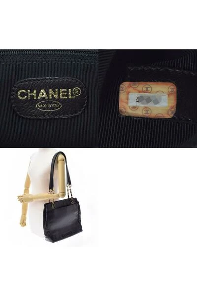 Chanel Vintage Vintage Tassen Pre-owned Cabas Bag Black 1 Chanel Vintage Vintage Tassen Pre-owned Cabas Bag Black