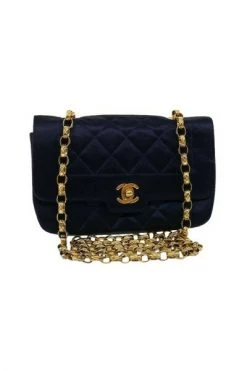 Chanel Vintage Vintage Tassen Pre-owned Leather Flap Bag Blue