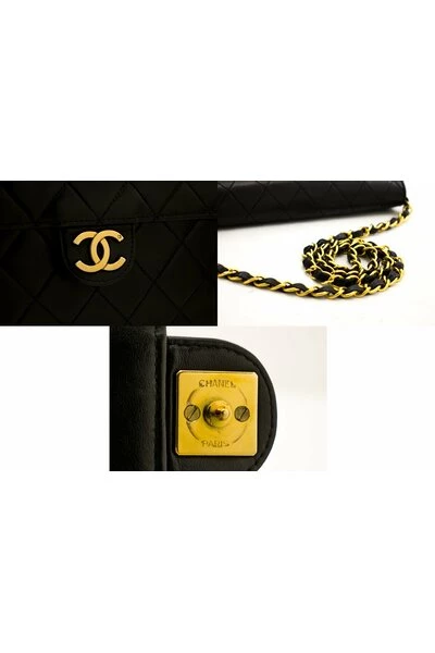 Chanel Vintage Vintage Tassen Pre-owned Classic Flap Bag Black 6 Chanel Vintage Vintage Tassen Pre-owned Classic Flap Bag Black - Afbeelding 6