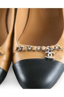 Chanel Vintage Vintage Schoenen Flats Beige -Goedkope Chanel Vintage winkel 348d461bf61e6e129568d166265c29a8