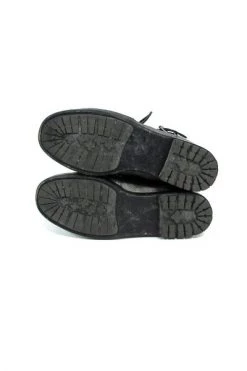 Chanel Vintage Vintage Schoenen Pre-ownedLeatherBoots Gray