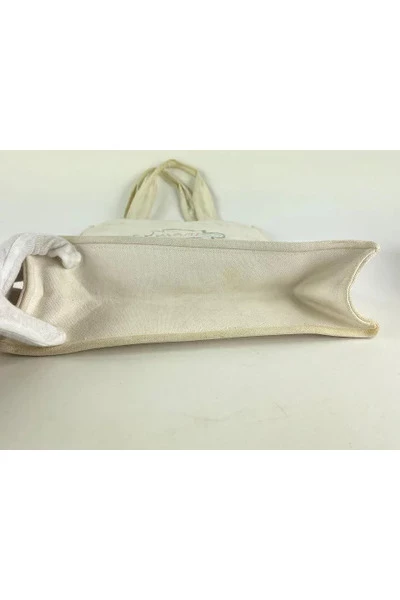 Chanel Vintage Vintage Tassen Pre-owned Canvas Chanel-bags White 2 Chanel Vintage Vintage Tassen Pre-owned Canvas Chanel-bags White - Afbeelding 2