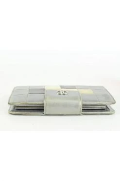 Chanel Vintage Vintage Accessoires Pre-owned Leather Wallets Gray