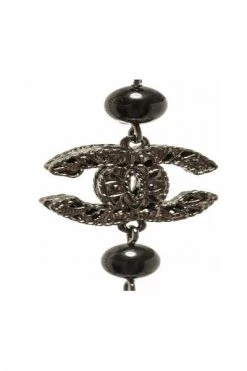 Chanel Vintage Vintage Sieraden Pre-owned Necklace Black -Goedkope Chanel Vintage winkel 350513176091bc7f236b08c868f8dc94