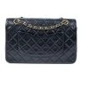 Chanel Vintage Vintage Tassen Pre-owned Medium Double Flap Bag Black