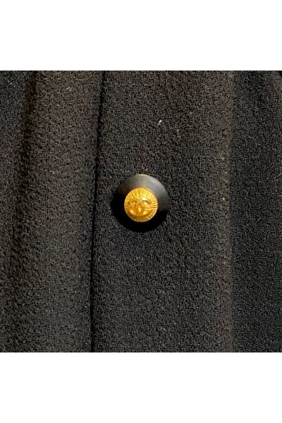 Chanel Vintage Vintage Jurken Pre-owned Vintage 1990s Corset Dress In Wool Black 4 Chanel Vintage Vintage Jurken Pre-owned Vintage 1990s Corset Dress In Wool Black - Afbeelding 4