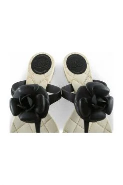 Chanel Vintage Vintage Schoenen Pre-owned Sandals Black -Goedkope Chanel Vintage winkel 37bed95954dabb82eec95dab82dfdcb0