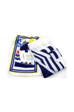 Chanel Vintage Vintage Accessoires Pre-owned Cotton Scarves Blue -Goedkope Chanel Vintage winkel 39789dd71fa6358ccf68d3e050dbfe31