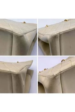 Chanel Vintage Vintage Tassen Pre-owned Quilted Grand Shopping Tote GST 1997 Beige -Goedkope Chanel Vintage winkel 3a0be413921d6f2b5c4402a0622a254d